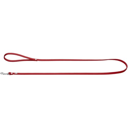HUNTER Skóra nappa PETIT smycz dla małych psów, skóra, miękka, pasek na rękę, szerokość 0,8 cm, długość 140 czerwona HUNTER Skóra nappa PETIT smycz dla małych psów, skóra, miękka, pasek na rękę, szerokość 0,8 cm, długość 140 czerwona