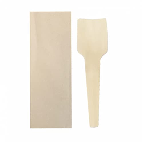 50 sztuk Łyżki Lody Schowane 7 Cm Naturalne Drewno