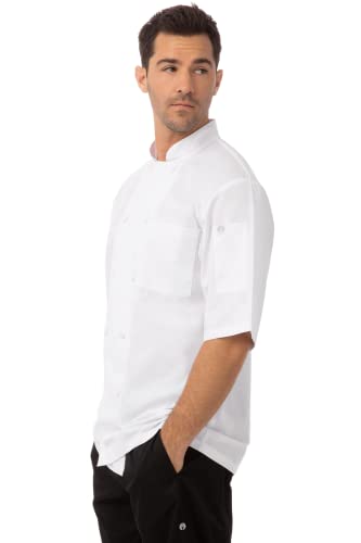 Chef Works Męskie kurtki Jlcvwhtxl szefa kuchni, białe, XL UK