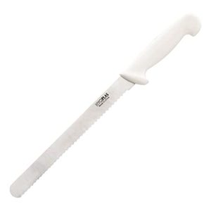 „Hygiplas C883 krajalnica, 25 cm, ząbkowana, biała”