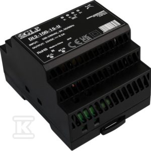 Zasilacz DL2-100-48-U o mocy 100W, stałonapięciowy zasilacz na szynę DIN w II klasie izolacji Zasilacz DL2-100-48-U o mocy 100W, stałonapięciowy zasilacz na szynę DIN w II klasie izolacji