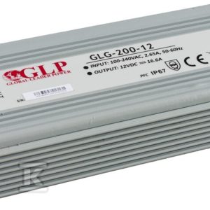 Zasilacz LED GLP 12V 16,7A 200W GLG-200-12 Zasilacz LED GLP 12V 16,7A 200W GLG-200-12
