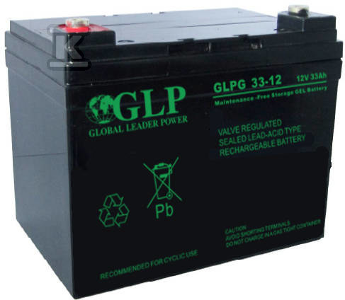 Akumulator VRLA GEL 12V/33Ah M6 GLPG 33-12