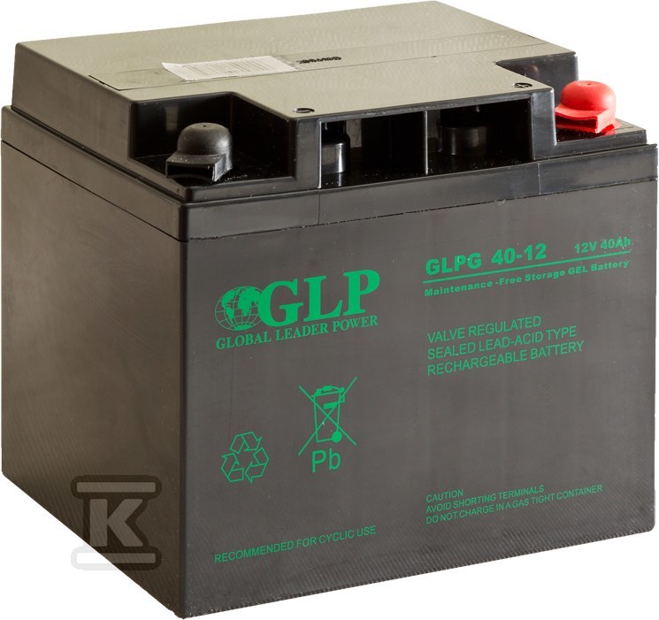 Akumulator VRLA GEL 12V/40Ah M6 GLPG 40-12 - obrazek 1