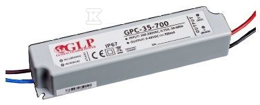 Zasilacz LED GLP 700mA/9-48V, GPC GPC-35-700 - obrazek 1