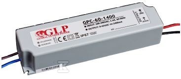 Zasilacz LED GLP 1400mA/9-42V, GPC GPC-60-1400