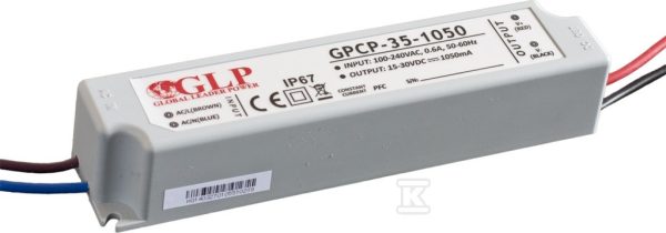 Zasilacz LED GLP 1050mA/9-30V, GPCP GPCP-35-1050