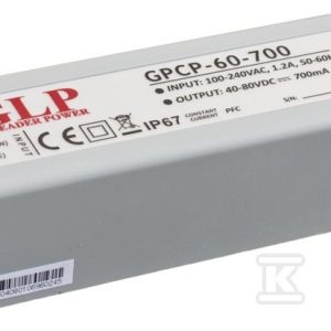 Zasilacz LED GLP 1400mA/9-42V, GPCP GPCP-60-1400 Zasilacz LED GLP 1400mA/9-42V, GPCP GPCP-60-1400
