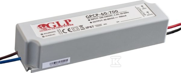 Zasilacz LED GLP 1400mA/9-42V, GPCP GPCP-60-1400