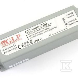 Zasilacz LED GLP 700mA/36-60V, GPF GPF-40D-700 Zasilacz LED GLP 700mA/36-60V, GPF GPF-40D-700