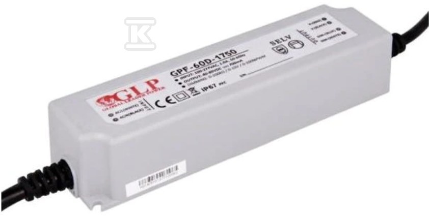 Zasilacz LED GLP 1750mA/20-36V, GPF GPF-60D-1750 - obrazek 1