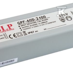 Zasilacz LED GLP 2100mA/14-28V, GPF GPF-60D-2100 Zasilacz LED GLP 2100mA/14-28V, GPF GPF-60D-2100