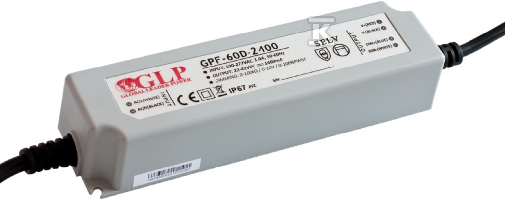 Zasilacz LED GLP 2100mA/14-28V, GPF GPF-60D-2100 - obrazek 1