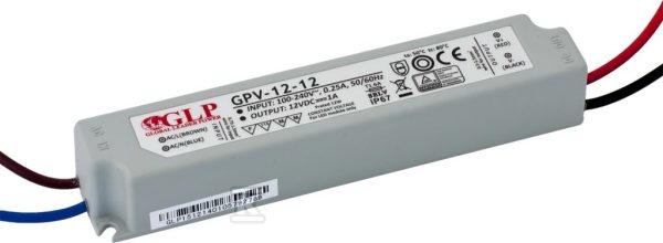 Zasilacz LED GLP 12V 1A 12W GPV-12-12