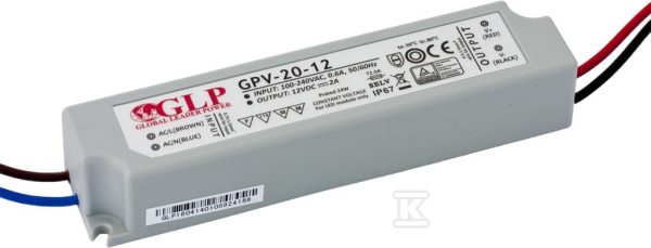 Zasilacz LED GLP 15V 1,33A 20W GPV-20-15