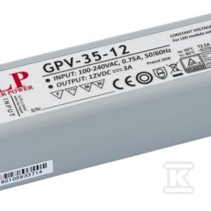 Zasilacz LED GLP 5V 6A 35W GPV-35-5 Zasilacz LED GLP 5V 6A 35W GPV-35-5