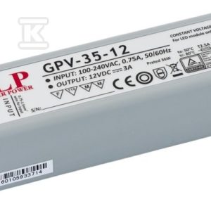 Zasilacz LED GLP 36V 1A 35W GPV-35-36 Zasilacz LED GLP 36V 1A 35W GPV-35-36