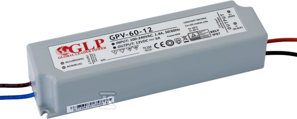 Zasilacz LED GLP 5V 10A 60W GPV-60-5 - obrazek 1