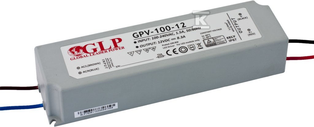 Zasilacz LED GLP 36V 2,8A 100W GPV-100-36 - obrazek 1