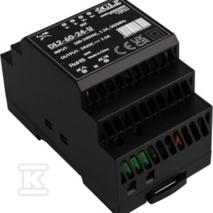 Zasilacz DL2-60-24-U o mocy 60W, stałonapięciowy zasilacz na szynę DIN w II klasie izolacji Zasilacz DL2-60-24-U o mocy 60W, stałonapięciowy zasilacz na szynę DIN w II klasie izolacji