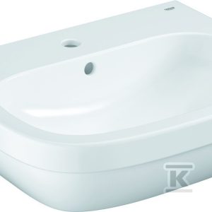 Umywalka wisząca Euro Ceramics, 60 cm, z otworem przelewowym 39335000 Umywalka wisząca Euro Ceramics, 60 cm, z otworem przelewowym 39335000