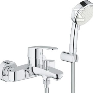 Bateria wannowa z prysznicem Eurostyle Cosmopolitan, chrom, montaż naścienny, głowica 46mm 3359220A