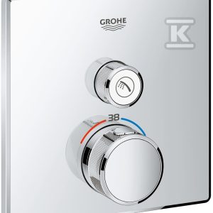 Bateria termostatyczna Grohtherm SmartControl, chrom, 1 wyjście, do montażu podtynkowego 29123000
