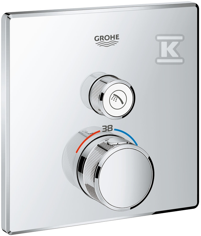 Bateria termostatyczna Grohtherm SmartControl, chrom, 1 wyjście, do montażu podtynkowego 29123000 - obrazek 1