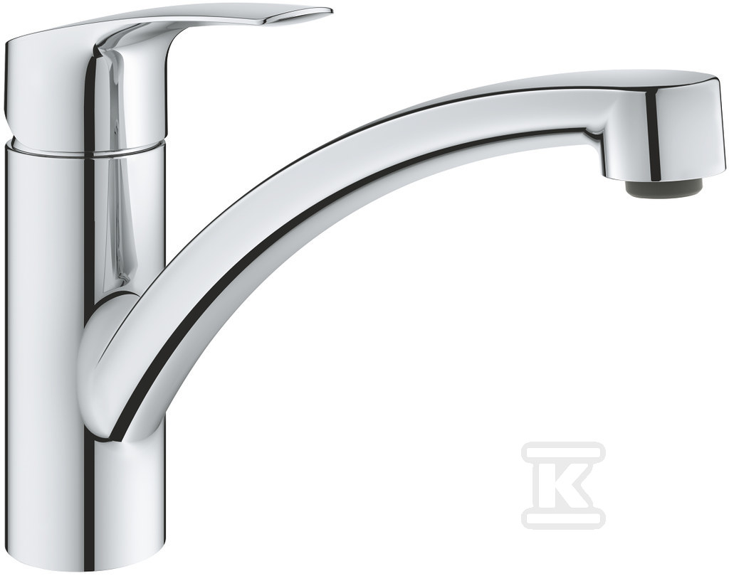 Bateria zlewozmywakowa Eurosmart jednouchwytowa bateria zlewozmywakowa, chrom, głowica ceramiczna 35 mm, średnia wylewka, kąt obrotu wylewki 90°, głowica oszczędnościowa SilkMove ES 30260003 - obrazek 1