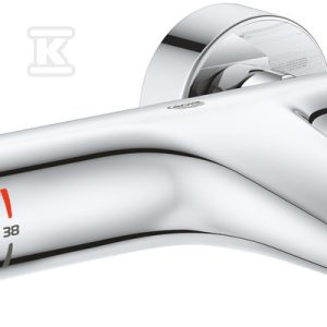 Bateria wannowa termostatyczna Grohtherm 1000 Performance, chrom, blokada SafeStop, CoolTouch, Eco, radełkowane uchwyty 34830000
