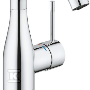 Bateria umywalkowa Essence Rozmiar M, głowica ceramiczna 28 mm, ogranicznik przepływu 5,7 l/min, system szybkiego montażu, bez zestawu odpływowego 24176001 Bateria umywalkowa Essence Rozmiar M, głowica ceramiczna 28 mm, ogranicznik przepływu 5,7 l/min, system szybkiego montażu, bez zestawu odpływowego 24176001