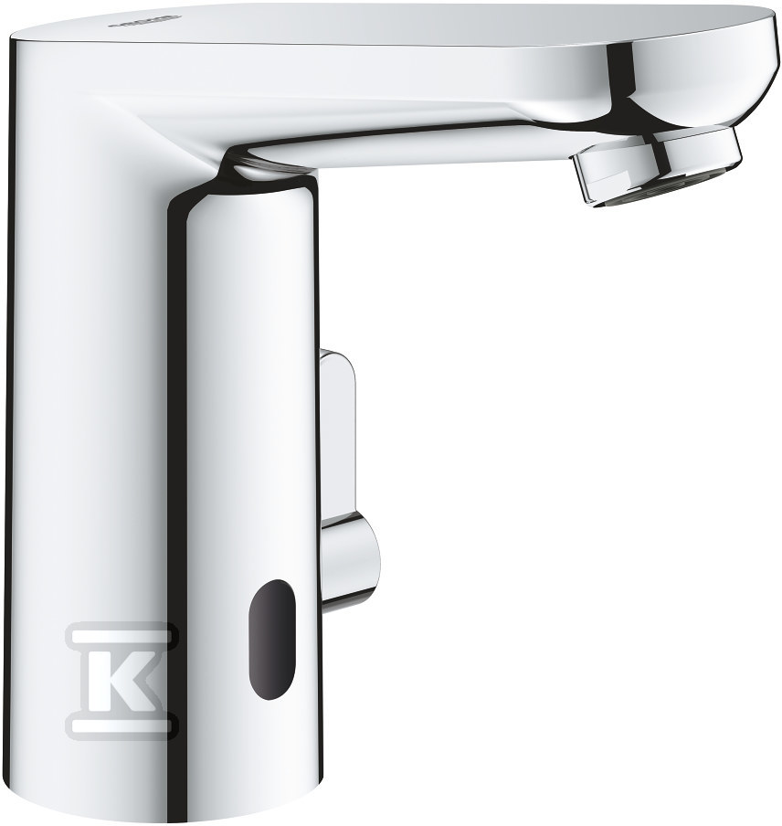 Bateria umywalkowa elektroniczna na podczerwień Eurosmart Cosmopolitan E 1/2", chrom, z mieszaczem i regulowanym ogranicznikiem temperatury, ogranicznik przepływu 5,7 l/min, zasilana baterią, dodatkowe opcje obsługiwane przy pomocy pilota 36327002 - obrazek 1