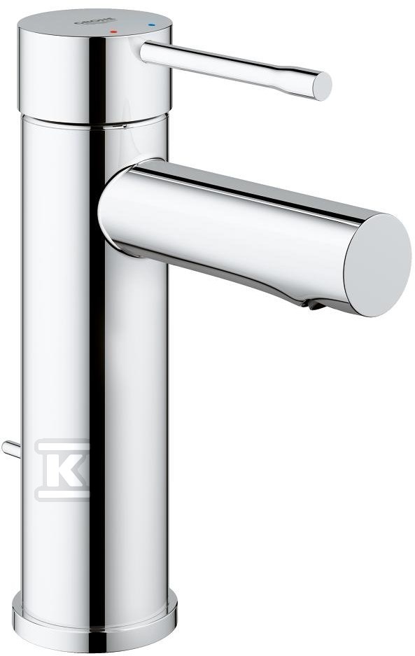 Bateria umywalkowa Essence Rozmiar S, chrom, głowica ceramiczna 28 mm, ogranicznik przepływu 5,7 l/min, zestaw odpływowy z drążkiem 32898001 - obrazek 1