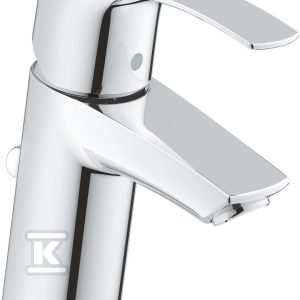 Bateria umywalkowa Eurosmart Rozmiar S, chrom, głowica ceramiczna 35 mm, ograniczniki temperatury, zestaw odpływowy z drążkiem 33265002 Bateria umywalkowa Eurosmart Rozmiar S, chrom, głowica ceramiczna 35 mm, ograniczniki temperatury, zestaw odpływowy z drążkiem 33265002