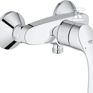 Bateria prysznicowa Eurosmart, jednouchwytowa, chrom, montaż naścienny, głowica 35 mm, ogranicznik temperatury 33555002 Bateria prysznicowa Eurosmart, jednouchwytowa, chrom, montaż naścienny, głowica 35 mm, ogranicznik temperatury 33555002