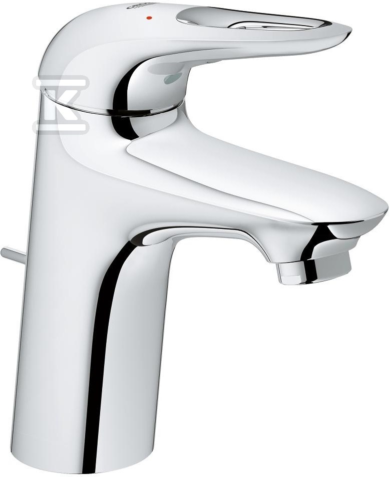 Bateria umywalkowa Eurostyle Rozmiar S, chrom, głowica ceramiczna 35 mm, ogranicznik przepływu 5,7 l/min, zestaw odpływowy z drążkiem, system szybkiego montażu 33558003 - obrazek 1