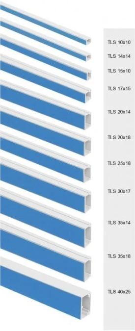 Listwa elektroinstalacyjna (korytko kablowe) 25x18mm z taśmą dwustronną 1kpl=20mb