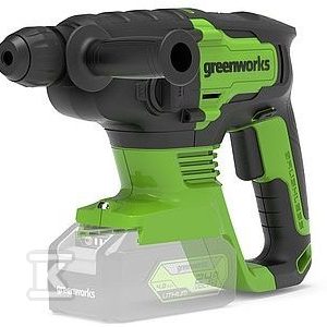 Młotowiertarka udarowa akumulatorowa Greenworks GD24SDS2 24V + bateria 4Ah + ładowarka DLU471 Młotowiertarka udarowa akumulatorowa Greenworks GD24SDS2 24V + bateria 4Ah + ładowarka DLU471