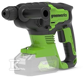 Młotowiertarka udarowa akumulatorowa Greenworks GD24SDS2 24V + bateria 4Ah + ładowarka DLU471
