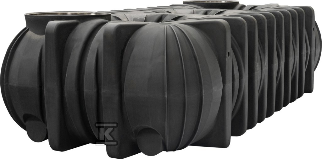 Zbiornik podziemny na deszczówkę PEHD PLATIN XL 10000L, płaski, bez nadbudowy, kolor czarny 390822 - obrazek 1