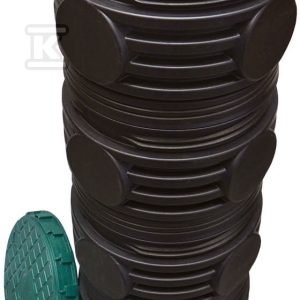 Studnia wodomierzowa PEHD D400 H1250 z dnem, szczelna, docieplenie wewnętrzne ze styropianu W-494 Studnia wodomierzowa PEHD D400 H1250 z dnem, szczelna, docieplenie wewnętrzne ze styropianu W-494