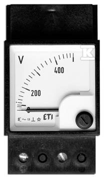 Miernik elektromagnetyczny 45x45 90° pomiar pośredni FQ 0507 XA/5A BEZ SKALI 004802150 - obrazek 1