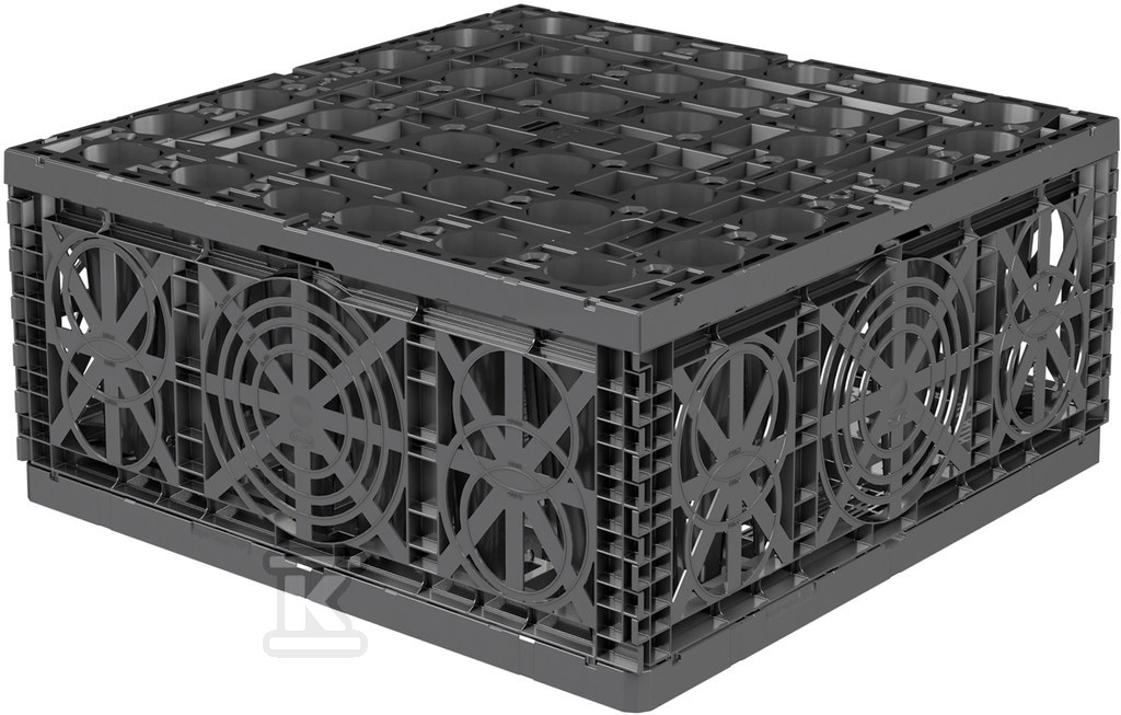 Skrzynka rozsączająca ECOBLOC Inspect Smart 211L 800x800x330mm kolor czarny 402500 - obrazek 1