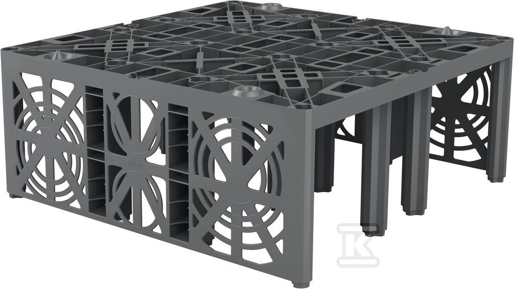 Skrzynka rozsączająca ECOBLOC Inspect Flex 205L 800x800x320mm kolor szary 402005 - obrazek 1