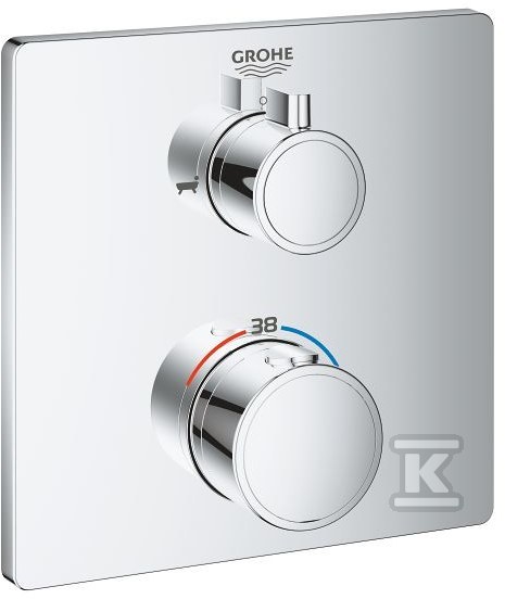 Bateria wannowa Grohe Grohtherm termostatyczna do obsługi dwóch wyjść wody 24080000 - obrazek 1