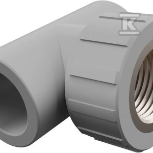 Trójnik z gwintem PPRC szary 1″GW 32 GF Aquasystem 4301903210521