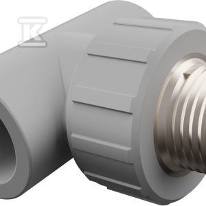 Trójnik z gwintem PPRC szary 1/2″GZ 20 GF Aquasystem 4301902012021