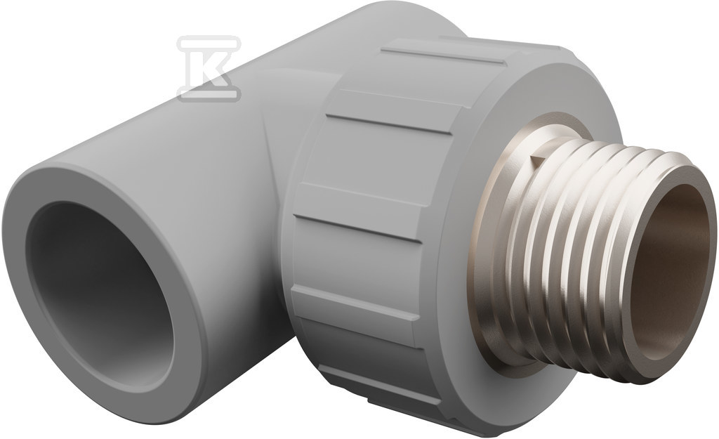 Trójnik z gwintem PPRC szary 1/2"GZ 20 GF Aquasystem 4301902012021 - obrazek 1