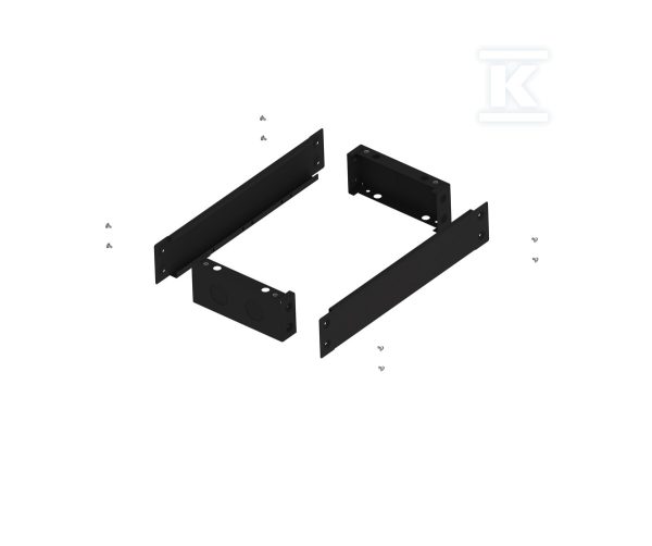 Cokół PHN1 D2.5-W2 o wysokości 100 mm RAL9005 do obudów LXN250 o szerokości 2 (550) ETI Polam 001336934
