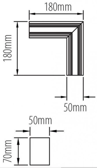 LINIK 12W White ML NW ‑ type L 1600l/1950m ‑ łącznik typu L GXLS427 - obrazek 3